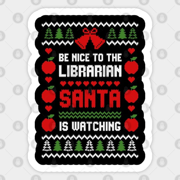 Be Nice To The Librarian Sticker by Hobbybox